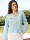 Mandarin Collar Casual Shirt